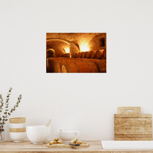 Poster Barils de cave à vin (Cuisine)