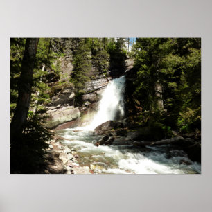 Poster Baring Falls at Glacier National Park