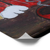 Poster Barista Coffee Cat Folk Art (Coin)