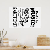 Poster Baritone Sent La Musique (Cuisine)