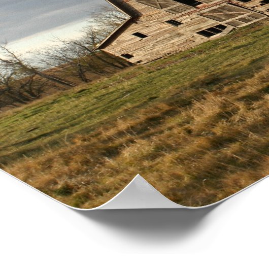 Poster Barn and Silo Canvas Print (Coin)