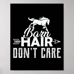 Poster Barn Cheveux Pas D'Attention Amusant Horseback équ