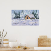 Poster BARN d'HIVER par SHARON SHARPE (Cuisine)
