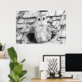 Poster Barn Owl (Bureau à domicile)