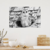 Poster Barn Owl (Cuisine)