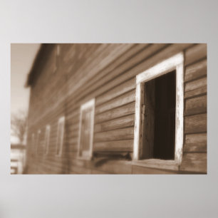 Poster Barn Sepia ton photo Imagerie imaginative