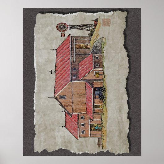 Poster Barne Buggy & Windmill (Devant)