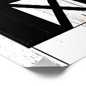 Poster Barne noire Bois blanc Rustique Ferme Mur Art (Coin)