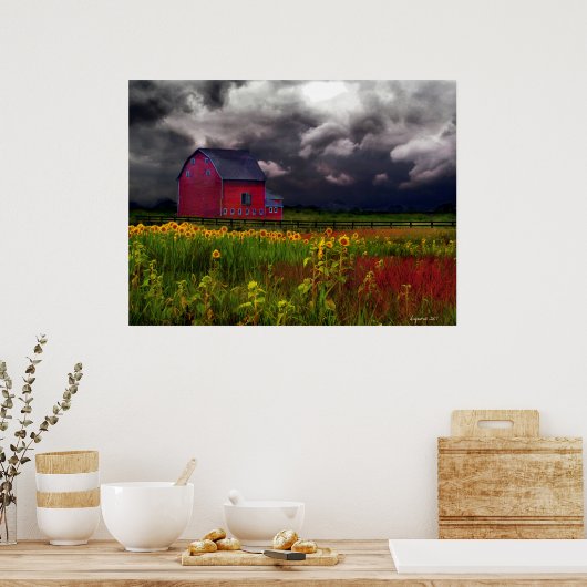 Poster Barne rouge (Cuisine)