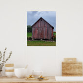 Poster Barne rouge, ferme, vie (Cuisine)