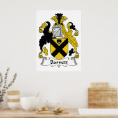 Poster Barnett Family Crest (Cuisine)