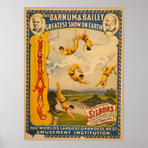 Poster Barnum & Bailey Circus - Circa 1900
