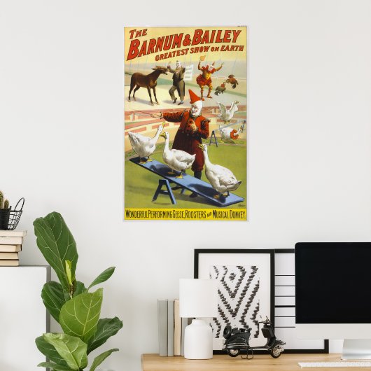 Poster Barnum & Bailey Circus - Circa 1900 (Bureau à domicile)