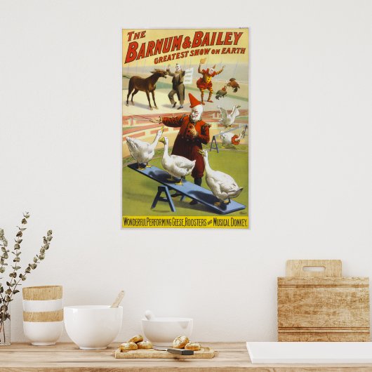 Poster Barnum & Bailey Circus - Circa 1900 (Cuisine)