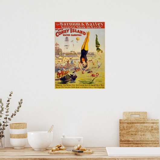 Poster Barnum & Bailey Circus - Circa 1900 (Cuisine)