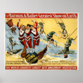 Poster Barnum et Bailey - Les Dillons Volants (Devant)
