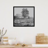 Poster Barnyard et chevaux à Gettysburg 1863 (Cuisine)