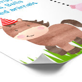 Poster Barnyard Farm Animaux Anniversaire Milestone Signa (Coin)