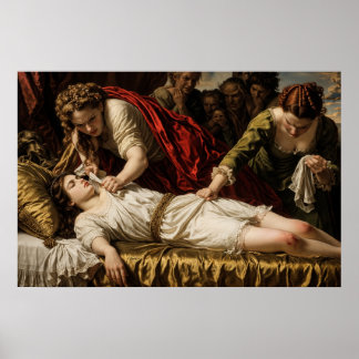 Poster Baroque Drama Painting Classical Jealousy Scene