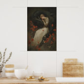 Poster Baroque Fantasy Dragon Print, Gothic Romantic (Cuisine)