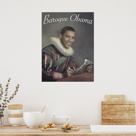 Poster Baroque Obama (Cuisine)