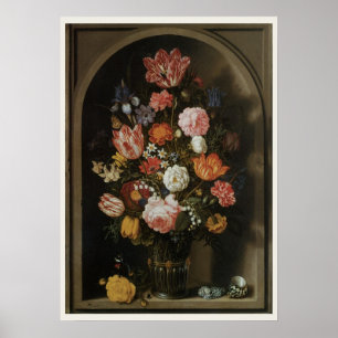 Poster Baroque Vintage, Fleur par Bosschaert, l'Aîné
