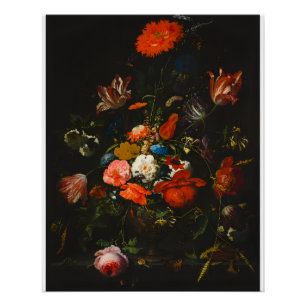 Poster Baroque Vintage Floral Bouquet – Classic Still Lif