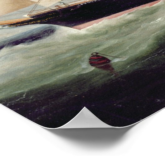 Poster Barque Clipper 'Clendovey' (huile sur toile) (Coin)