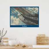 Poster Barque Elissa Figurhead (Cuisine)