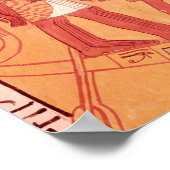 Poster Barque solaire avec Re-Horakhty (Coin)