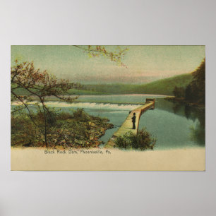 Poster Barrage de Black Rock Schuylkill River Phoenixvill