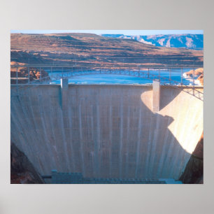 Poster Barrage de Glen Canyon sur le Colorado à Page,