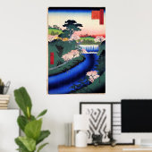 Poster Barrage sur la rivière Otonashi à Ōji, connu sous  (Bureau à domicile)