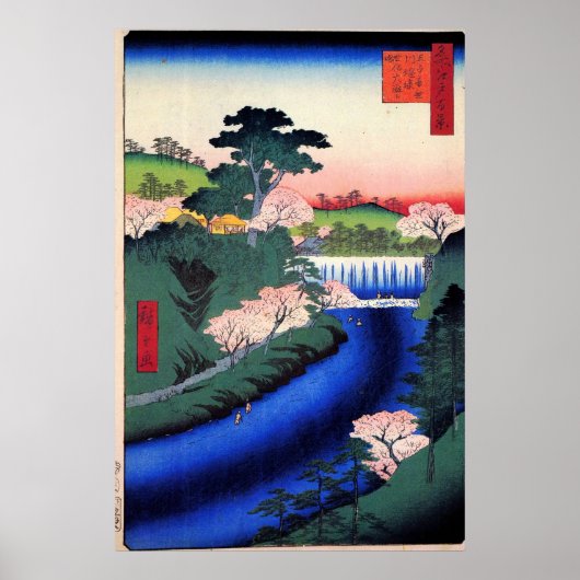 Poster Barrage sur la rivière Otonashi à Ōji, connu sous  (Devant)