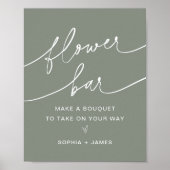 Poster Barre à fleurs SAGE, faire votre signe de bouquet (Devant)