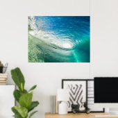 Poster Barre à grande vague de l'océan Pacifique (Bureau à domicile)