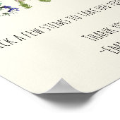Poster Barre Bloom - Instructions et nom personnalisables (Coin)