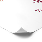 Poster Barre Chocolat Chaud Menu Mariage (Coin)