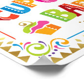 Poster BARRE CUPCAKE Fiesta Party Signal (Coin)