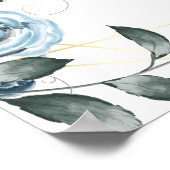 Poster Barre de boissons signatures de la mariée et du ma (Coin)