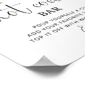 Poster Barre de cacao chaud à feuillage persistant (Coin)