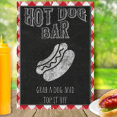 Poster Barre de Chien Chaud I Do BBQ Party Sign