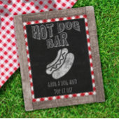 Poster Barre de Chien Chaud I Do BBQ Party Sign