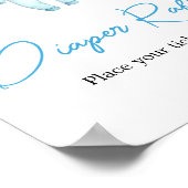 Poster Barre de couches Blue Little Boo Halloween (Coin)