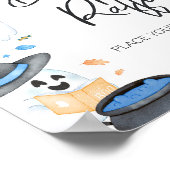 Poster Barre de couches Blue Little Boo Halloween (Coin)