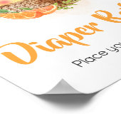 Poster Barre de couches de minuscules d'agrumes orange (Coin)