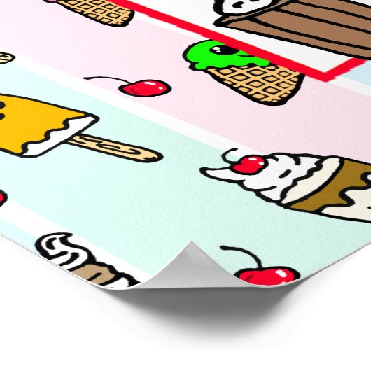 Poster Barre de crème glacée Whimsical (Coin)