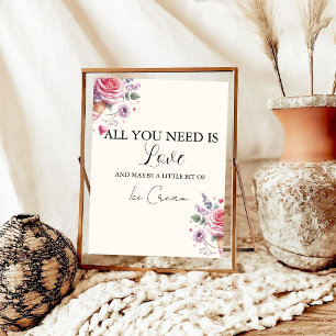 Poster Barre de Fête des mariées Regroupée de saveurs de 