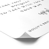 Poster Barre de fleurs, écriture calligraphique minimalis (Coin)