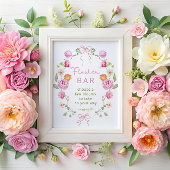 Poster Barre de fleurs ou de fleurs fleurs sauvages